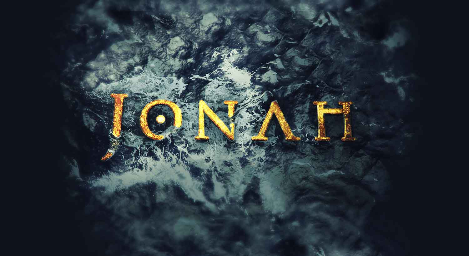 ocean waves crashing on the name Jonah