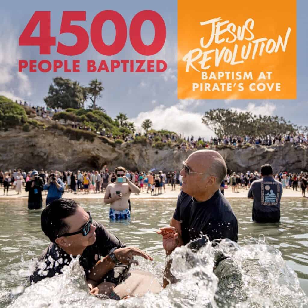 Pirate's Cove baptism with Greg Laurie