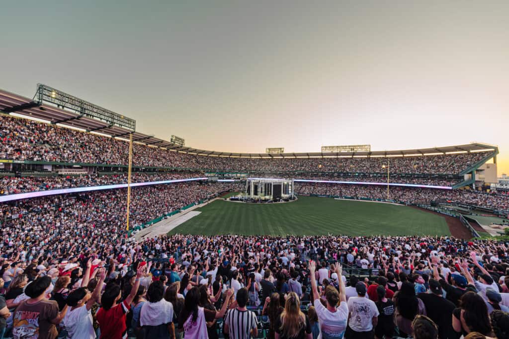 Audience at the 2024 Harvest Crusade at Angel Stadium