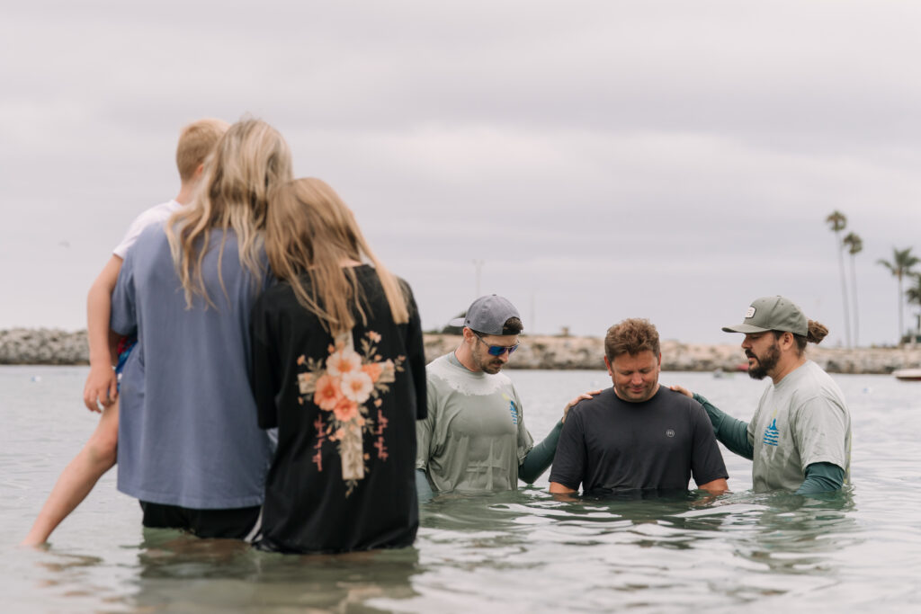 Man gets baptized at Pirate's Cove for Greg Laurie's 3rd Annual Jesus Revolution Baptism
