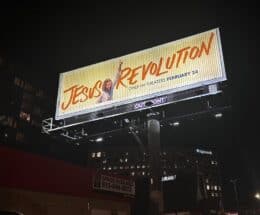 Jesus Revolution film billboard