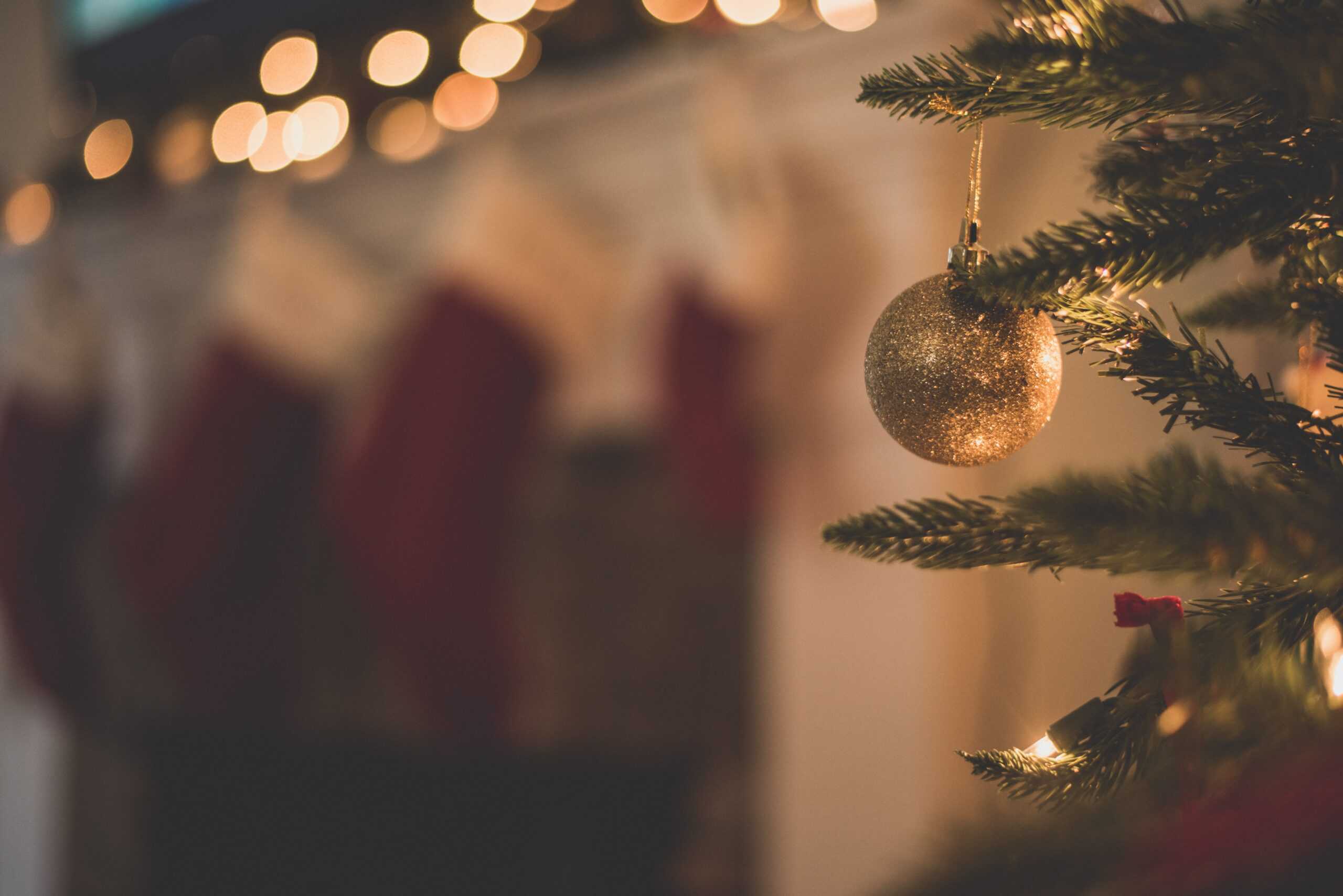 Christmas stocking, Christmas tree