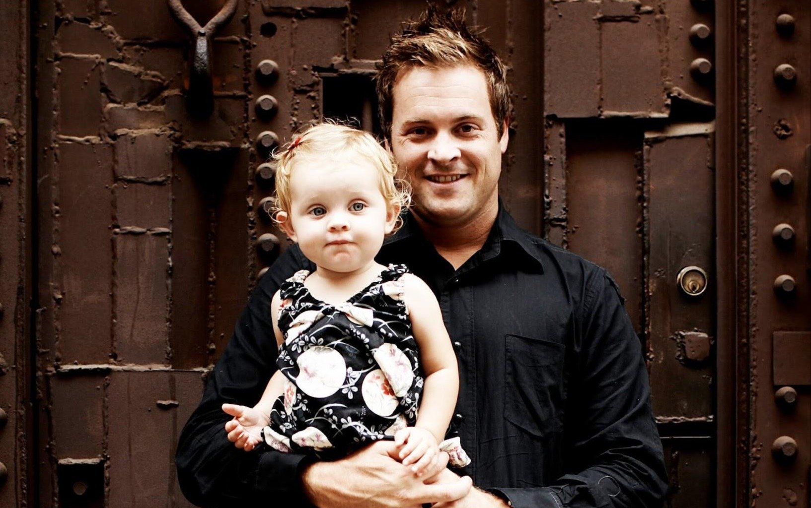 Christopher Laurie with his daughter